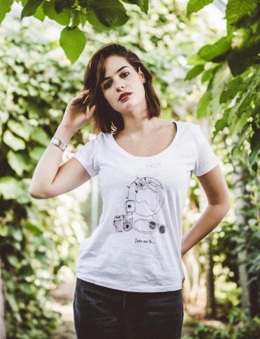 Walleriana t-shirt - organic cotton, flattering cut, made in France, San Francisco