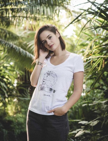 Walleriana t-shirt - organic cotton, flattering cut, made in France, travel Take me to
