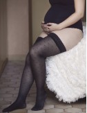 Glamorous compression stay-ups - to stimulate blood circulation with discretion - maternity, pregnancy