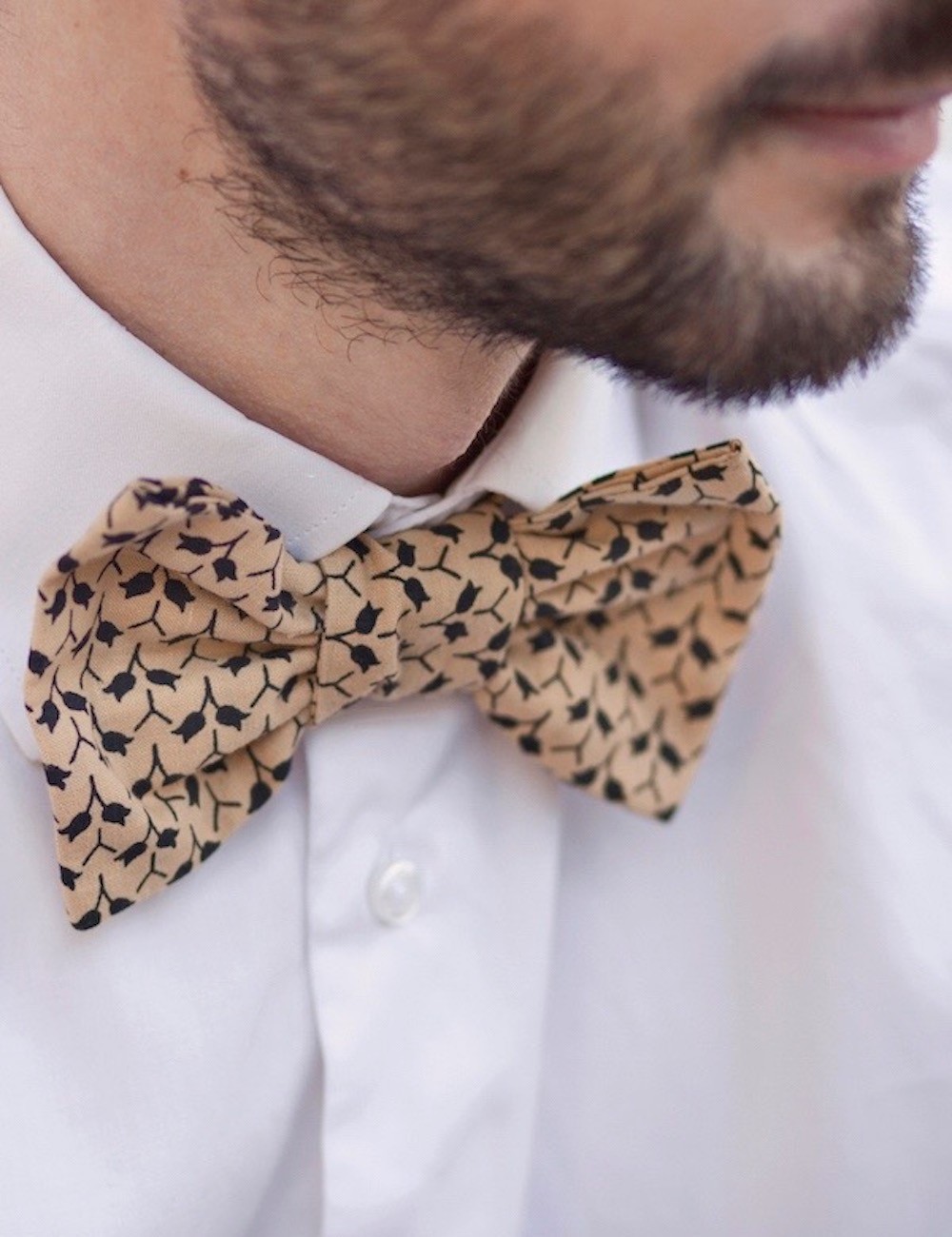 Unisex bowtie Le Palois - upcycled, responsible, designed and made in France