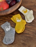 Three Warm newborn socks...