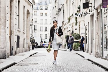 Les Sublimes Spring 16 Collection London Dress Streets of Paris with Flowers